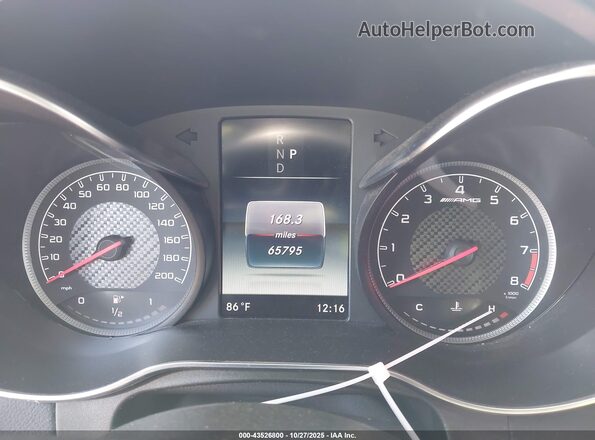 WDC0G8JB5KF499267 2019 MERCEDES-BENZ AMG GLC 63 Black Вид задніх сидінь