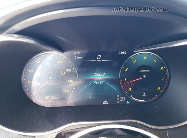WDC0J8EB0LF673419 2020 MERCEDES-BENZ GLC-CLASS Black Սարքավորումների վահանակի տեսք