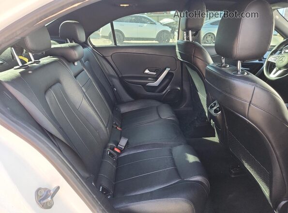 WDD3G4EB2KW006138 2019 MERCEDES-BENZ A White Rear seats view