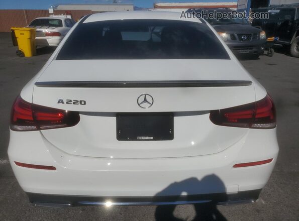 WDD3G4EB4KW014256 2019 MERCEDES-BENZ A White Rear view
