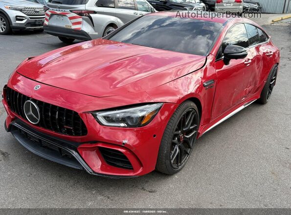 WDD7X8JB5KA001382 2019 MERCEDES-BENZ AMG GT 63 4-DOOR COUPE Red Przód lewy
