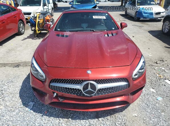 WDDJK6GA0HF040061 2017 MERCEDES-BENZ SL Maroon Front view