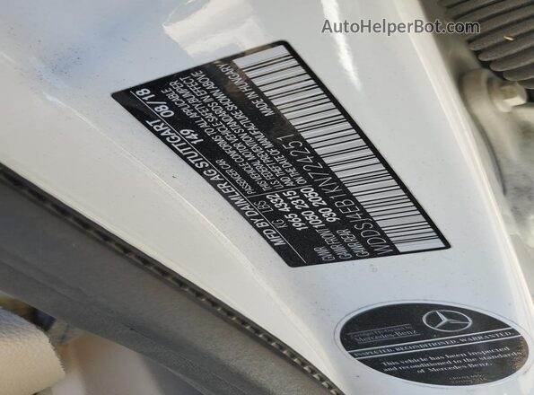 WDDSJ4EB1KN724251 2019 MERCEDES-BENZ CLA-CLASS White ძრავის განყოფილების ხედი
