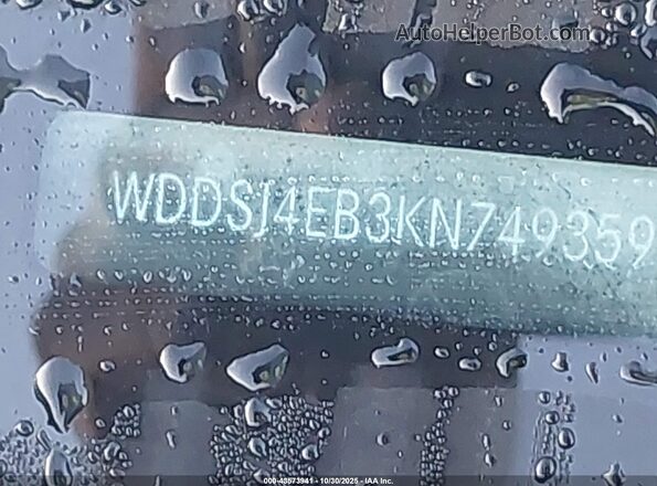 WDDSJ4EB3KN749359 2019 MERCEDES-BENZ CLA 250 Silver 