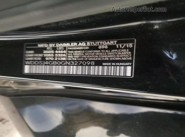 WDDSJ4GB0GN327098 2016 MERCEDES-BENZ CLA-CLASS Black 