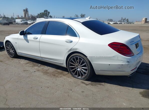 WDDUG6DB7HA328684 2017 MERCEDES-BENZ S 550E PLUG-IN HYBRID Белый Задняя левая четверть