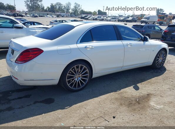 WDDUG6DB7HA328684 2017 MERCEDES-BENZ S 550E PLUG-IN HYBRID Белый Задняя правая четверть
