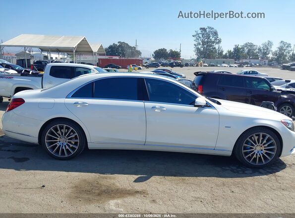 WDDUG6DB7HA328684 2017 MERCEDES-BENZ S 550E PLUG-IN HYBRID Белый Вид задней части салона