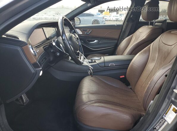WDDUG6DB8HA298384 2017 MERCEDES-BENZ S Серый Вид салона спереди