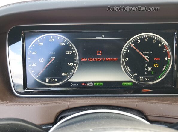 WDDUG6DB8HA298384 2017 MERCEDES-BENZ S Серый Вид щитка приборов