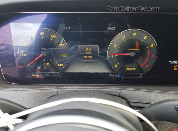 WDDUG6GB3KA489682 2019 MERCEDES-BENZ S Black ხელსაწყოთა პანელის ხედი