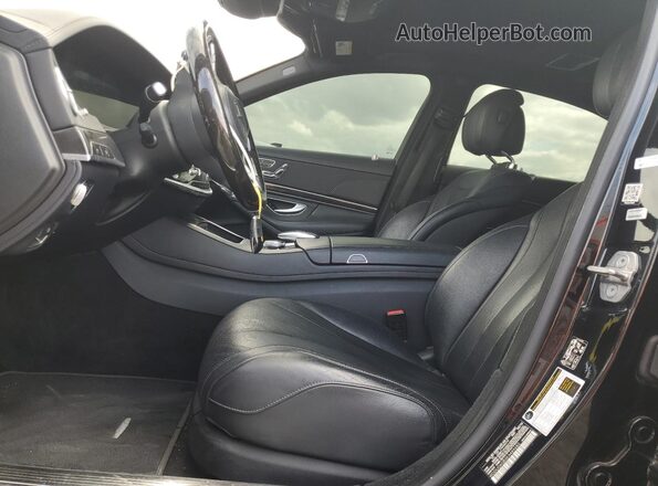 WDDUG6GB3KA489682 2019 MERCEDES-BENZ S Black წინა სალონის ხედი