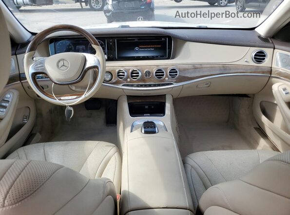 WDDUG8CB7GA241850 2016 MERCEDES-BENZ S White Widok deski rozdzielczej