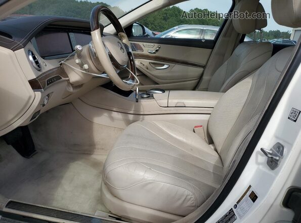WDDUG8CB7GA241850 2016 MERCEDES-BENZ S White Widok wnętrza z przodu