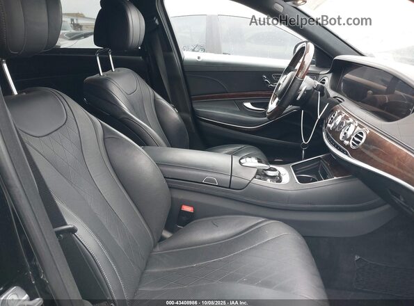 WDDUG8DB1JA406748 2018 MERCEDES-BENZ S-CLASS Черный Вид салона спереди