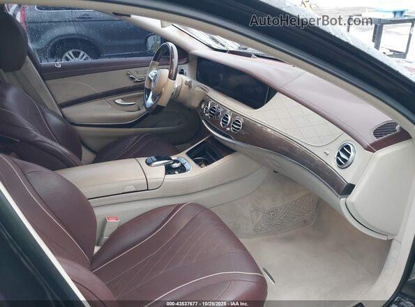 WDDUG8DB3JA371856 2018 MERCEDES-BENZ S-CLASS Black Widok wnętrza z przodu