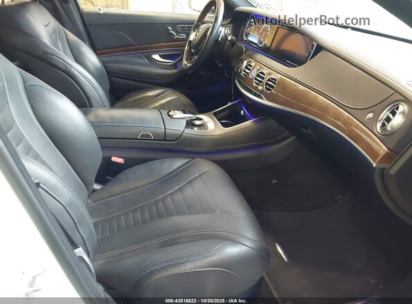 WDDUG8FB6GA243780 2016 MERCEDES-BENZ S-CLASS White Vista interior delantera