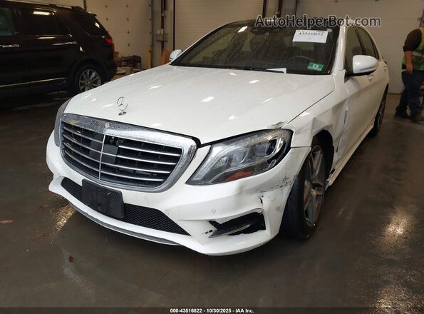 WDDUG8FB6GA243780 2016 MERCEDES-BENZ S-CLASS White Vista tres cuartos delantera izquierda