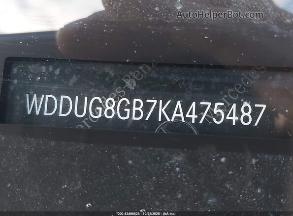 WDDUG8GB7KA475487 2019 MERCEDES-BENZ S-CLASS White 