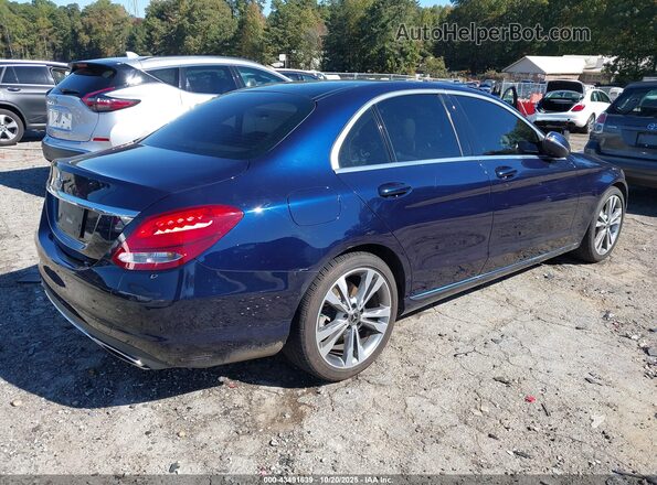 WDDWF4JB4JR398803 2018 MERCEDES-BENZ C-CLASS Dark Blue 