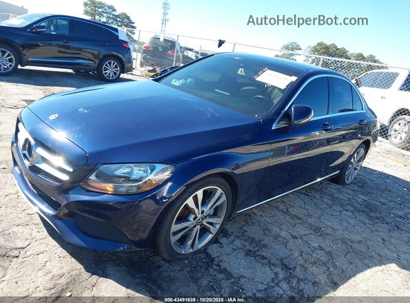WDDWF4JB4JR398803 2018 MERCEDES-BENZ C-CLASS Dark Blue 