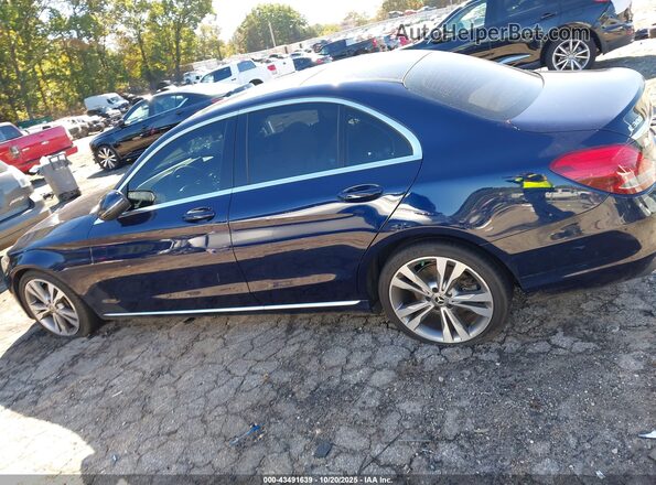 WDDWF4JB4JR398803 2018 MERCEDES-BENZ C-CLASS Dark Blue 