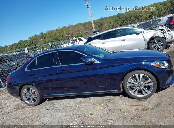 WDDWF4JB4JR398803 2018 MERCEDES-BENZ C-CLASS Dark Blue 