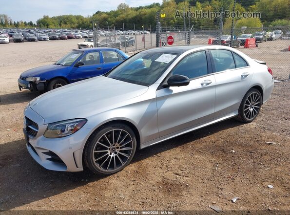 WDDWF8EB8LR525928 2020 MERCEDES-BENZ C-CLASS Silver წინა მარცხენა ხედი სამი მეოთხედიდან