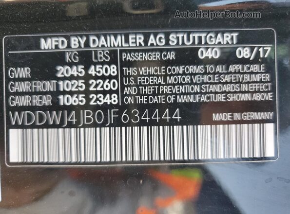 WDDWJ4JB0JF634444 2018 MERCEDES-BENZ C Black 