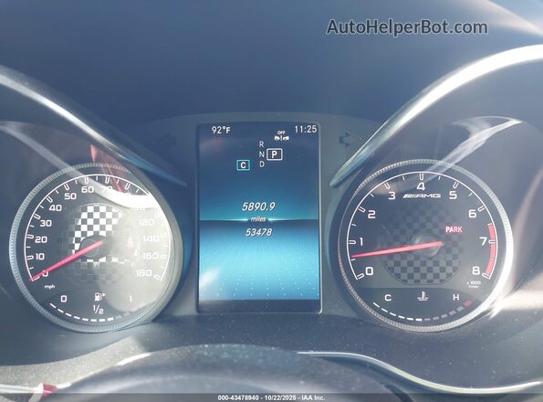 WDDWJ6EB5KF848773 2019 MERCEDES-BENZ AMG C 43 Black Հետևի նստատեղերի տեսք