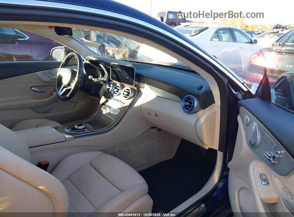 WDDWJ8EB9KF772096 2019 MERCEDES-BENZ C-CLASS Blue Front interior view