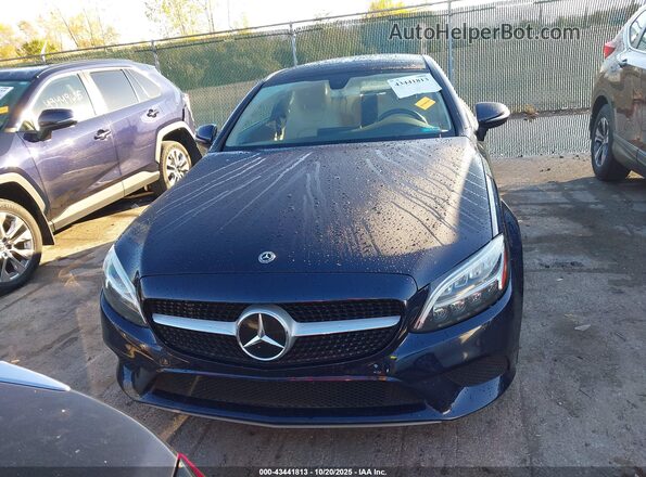 WDDWJ8EB9KF772096 2019 MERCEDES-BENZ C-CLASS Blue Instrument cluster view