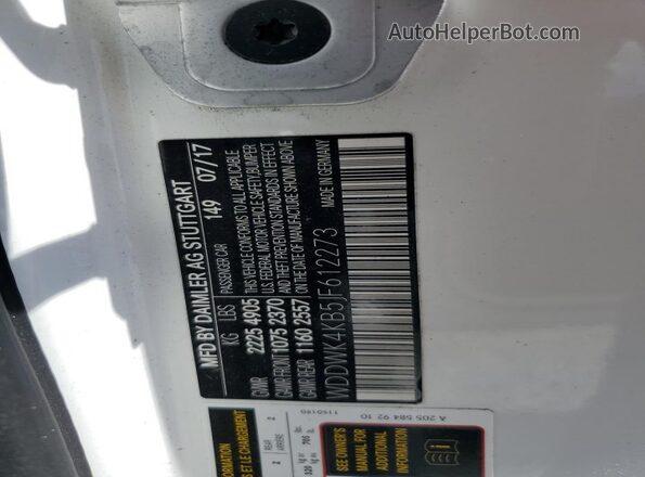 WDDWK4KB5JF612273 2018 MERCEDES-BENZ C White 