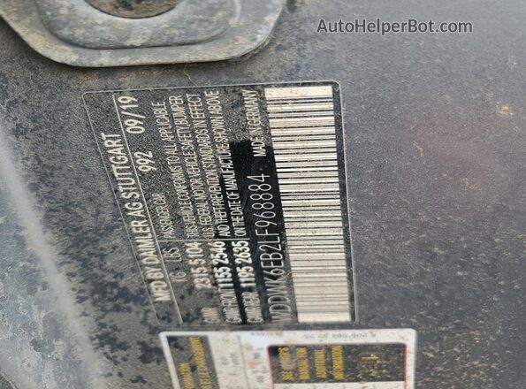 WDDWK6EB2LF968884 2020 MERCEDES-BENZ C Gray 