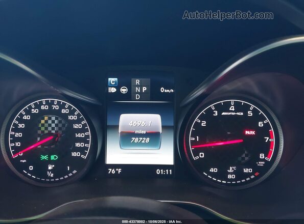 WDDWK6EB9HF590165 2017 MERCEDES-BENZ AMG C 43 Gray Vista de los asientos traseros