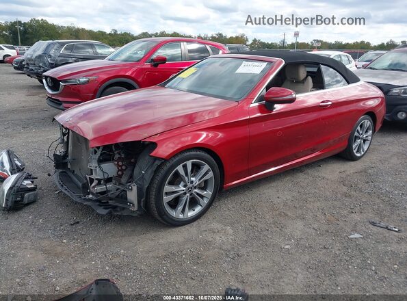 WDDWK8EB4KF928834 2019 MERCEDES-BENZ C-CLASS Красный Передняя левая четверть