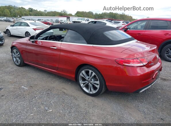 WDDWK8EB4KF928834 2019 MERCEDES-BENZ C-CLASS Красный Задняя левая четверть
