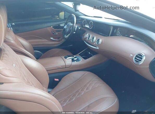 WDDXK8CB9HA019288 2017 MERCEDES-BENZ S-CLASS White წინა სალონის ხედი