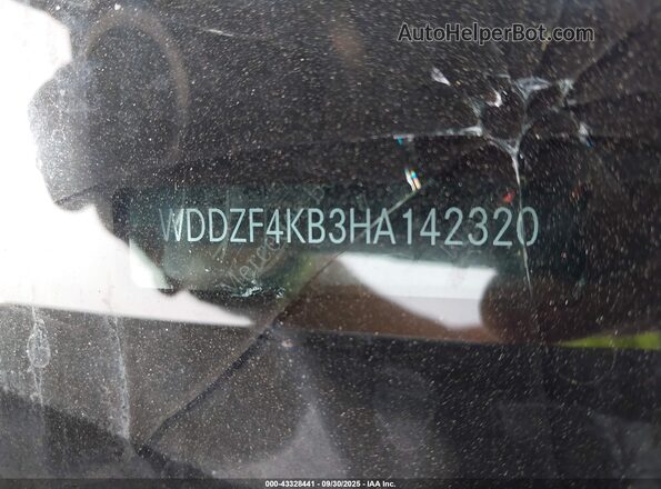 WDDZF4KB3HA142320 2017 MERCEDES-BENZ E-CLASS Black 