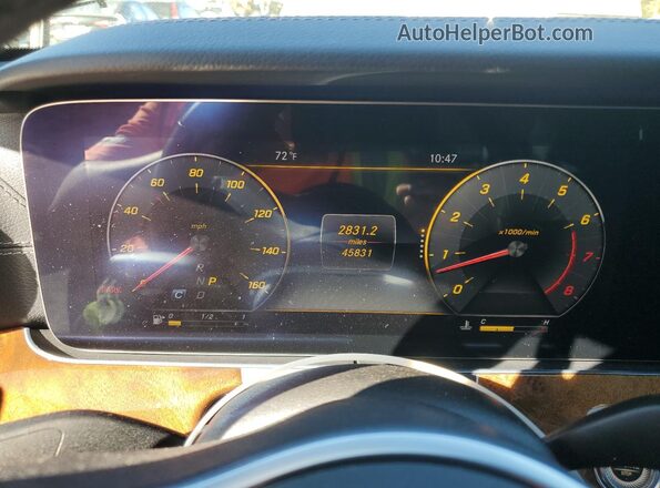WDDZF6JB1LA707735 2020 MERCEDES-BENZ E Gray Вид щитка приладів