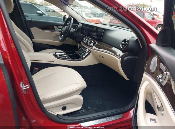 WDDZF8DB3LA719974 2020 MERCEDES-BENZ E-CLASS Red Vista interior delantera