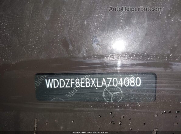 WDDZF8EBXLA704080 2020 MERCEDES-BENZ E-CLASS White 