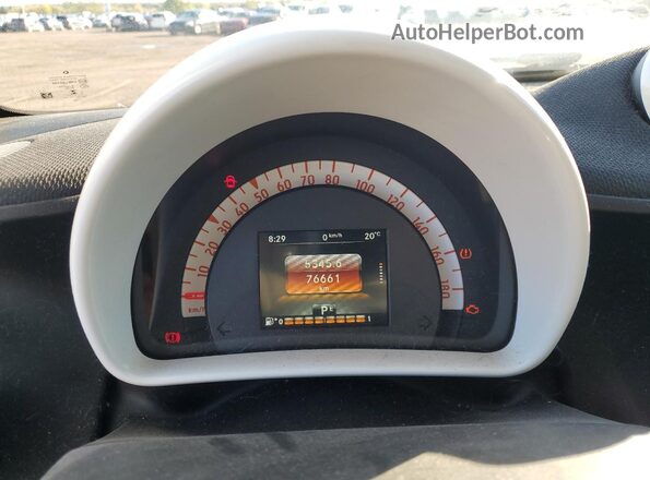 WMEFJ5DA9GK155072 2016 SMART FORTWO White Widok zestawu wskaźników