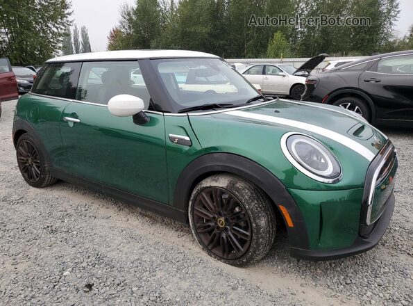 WMW13DJ04R2V89229 2024 MINI COOPER Зеленый Передняя правая четверть