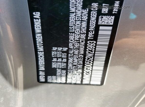 WMW23GD05S2W23993 2025 MINI COOPER Silver Vista del compartimento del motor