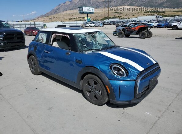 WMW33DH03N2R20990 2022 MINI COOPER Blue Առջևի աջ