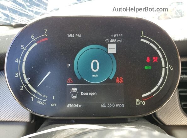 WMW33DH03N2R20990 2022 MINI COOPER Blue Սարքավորումների վահանակի տեսք