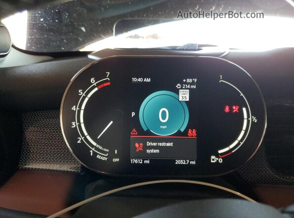 WMW53DH0XP2S73449 2023 MINI COOPER Black Vista del cuadro de instrumentos