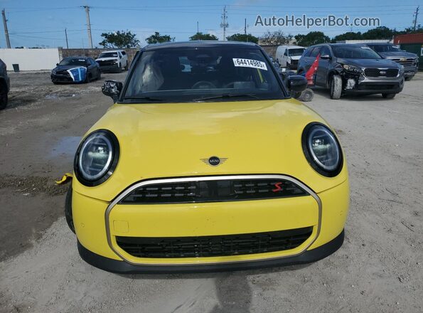 WMW53GD05S2X19992 2025 MINI COOPER Yellow Դիմացի տեսք