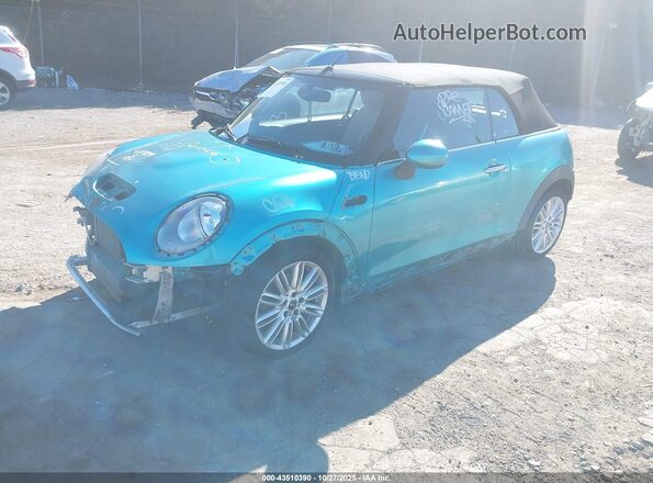 WMWWG9C57J3C82672 2018 MINI CONVERTIBLE Синий Передняя левая четверть